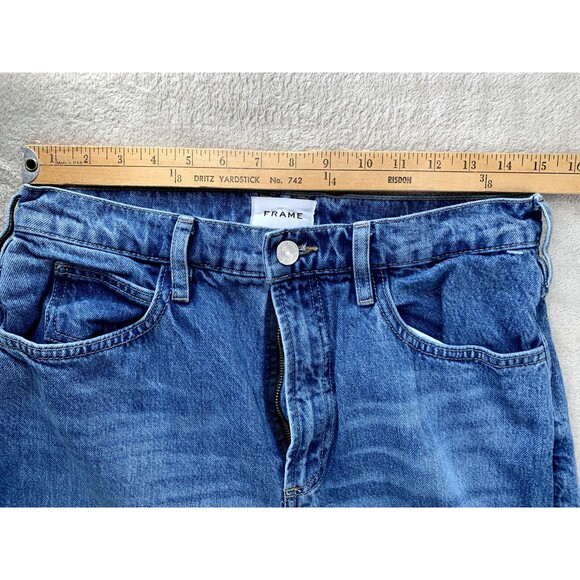 Frame High & Tight Straight Jeans Women’s 29 Blue High Rise Cotton Denim - Picture 8 of 13